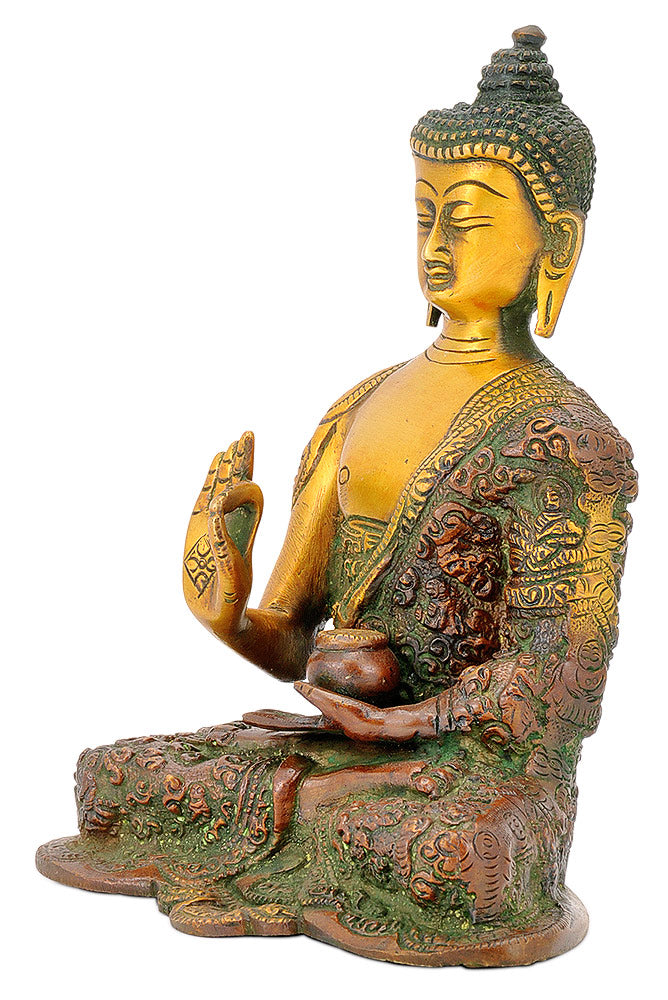 Vitarka Mudra Buddha with Carved Robe