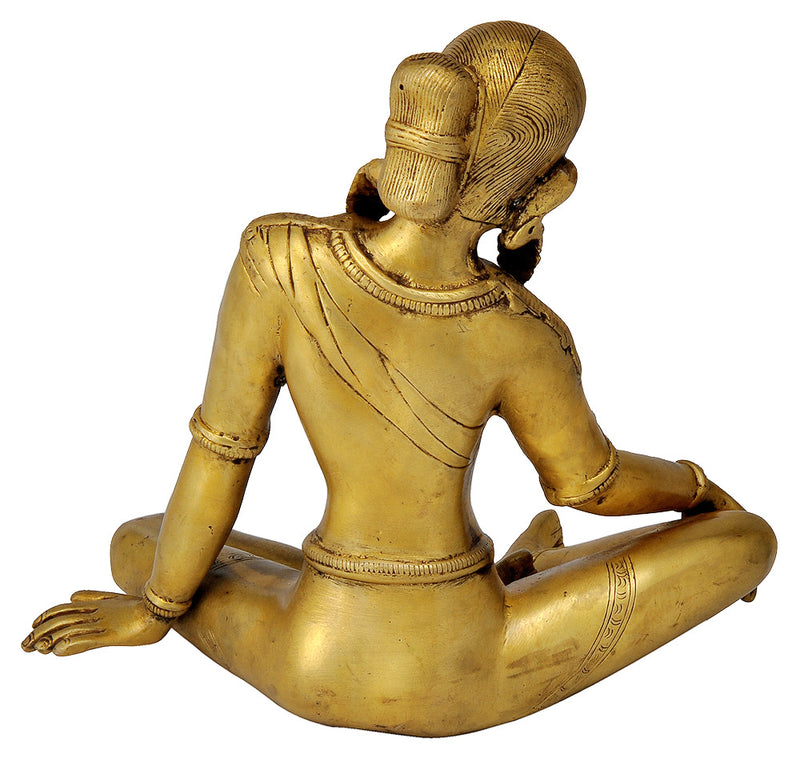 Buddhist goddess Devi Tara Brass Statue 8.75"