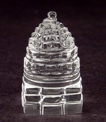 "Shri Yantra" Symbol of Goddess Lakshmi - Quartz Crystal 2.10"