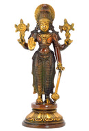 Shri Hari Narayan The Preserver - Brass Statue