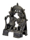 Old Finish Folkart Style Shiva Parvati Baby Ganesh Collector's Statue