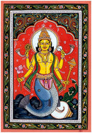 'Lord Matsya' Vishnu Dashavtar Patachitra Painting