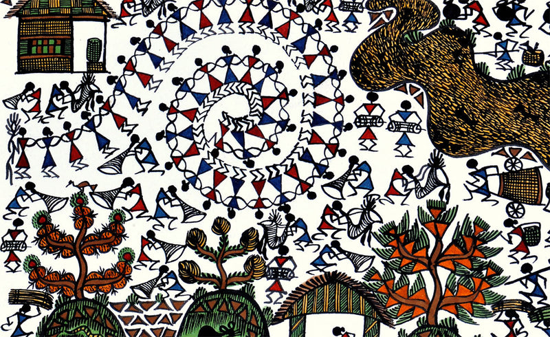 Handmade Warli Painting