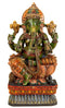 Blessing Ganesha - Wood Carving