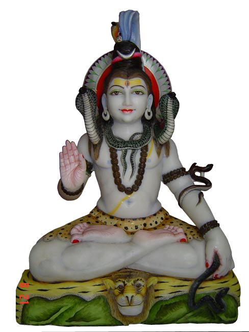 Mahayogi Shiva - Marble Sculpture 36"