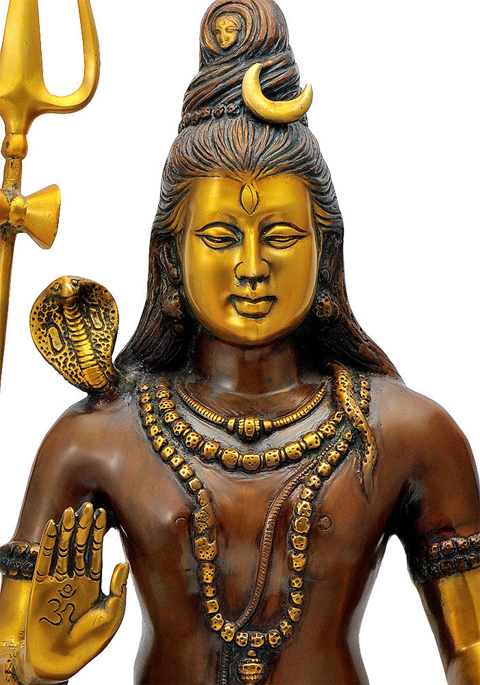 Trance Mood Shiva Blessing Statue 19.25"