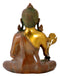 Serene Buddha - Brass Sculpture 12"