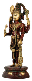 Lord Shri Vishnu - Brass Sculpture 23"