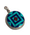 Buddhist Stone Studded Silver Pendant
