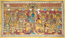 Shri Krishna with Gopis - Kalmakari Painting