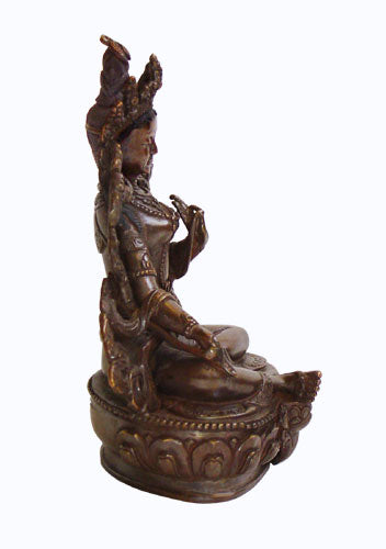 Green Tara-Lost Wax Scuplture 6"