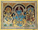 Shri Lakshmi Ganesh Saraswati - Kalamkari Painting