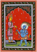 'Lord Vamana' Vishnu Dashavtar Patachitra Painting