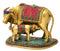 Cow Feeding Her Calf Brass Figurine 6.25"