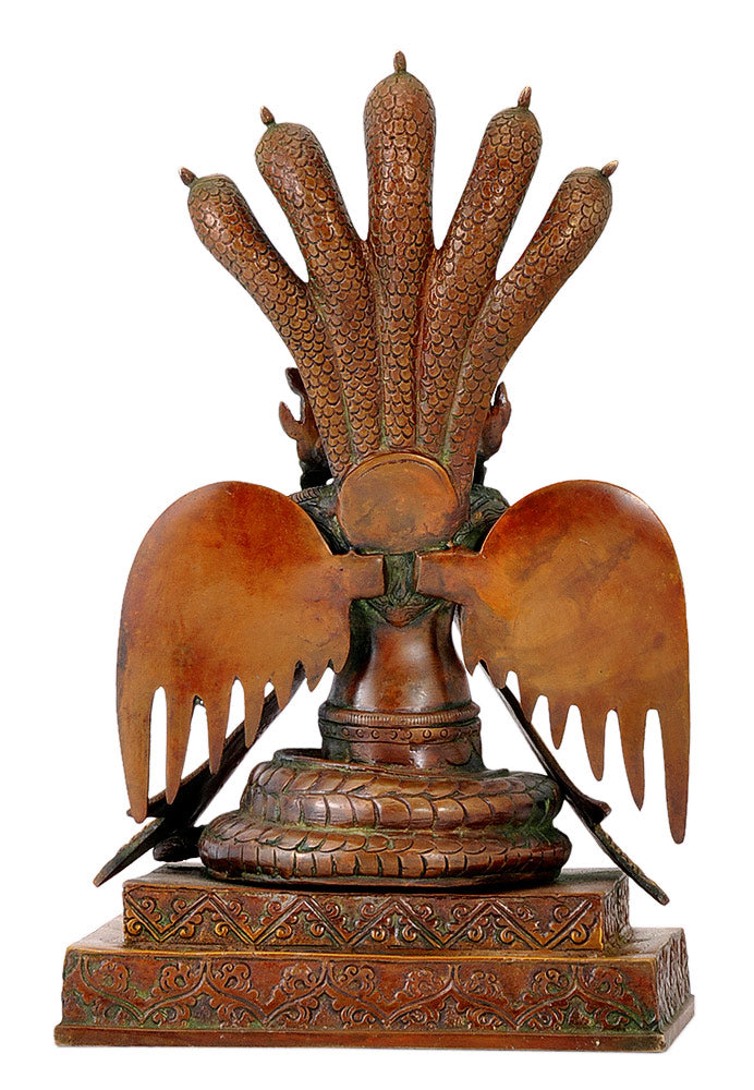 Naga Kanya Brass Sculpture