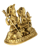 Shiv Parivar Brass Sculpture 6.50"
