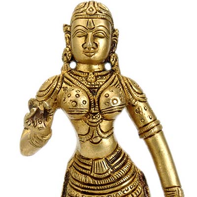 Goddess Uma - Brass Sculpture