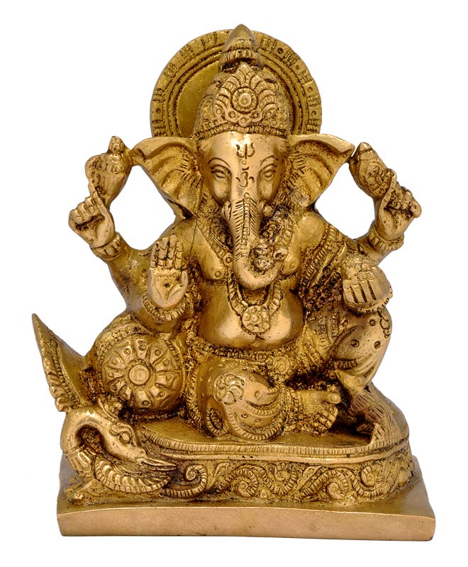 Beloved Ganesha - Brass Statue