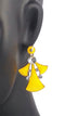 Yellow Earrings For Women - Stone Studded Dangle & Drop