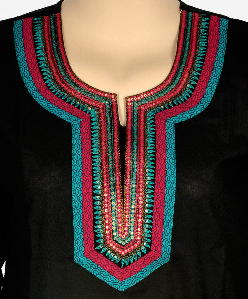 Black Kurti with Embroidery
