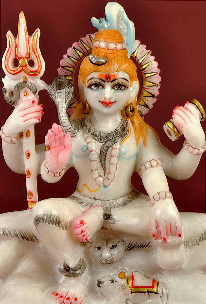 Lord Shiv Shankar - Marble Sculpture