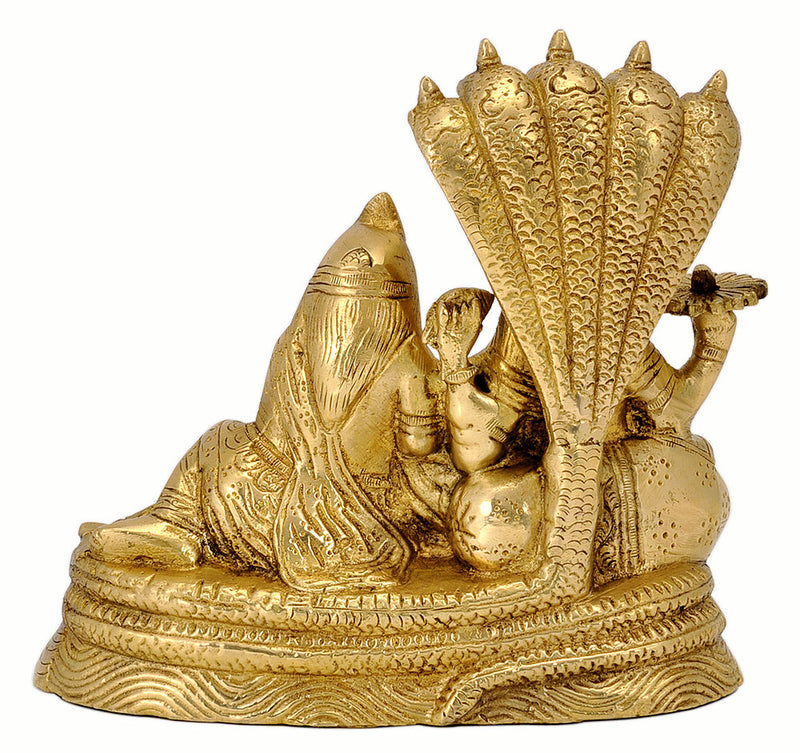 Lakshmi Narayan Seated on Sheshnag