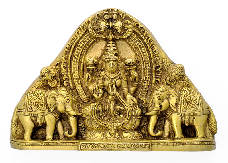 Goddess Laxmi Wall Plaque 7"