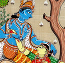 Divine Love of Radha Krishna - Pata Painting