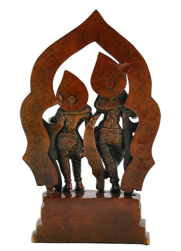 Radha Krishna Brass Statue