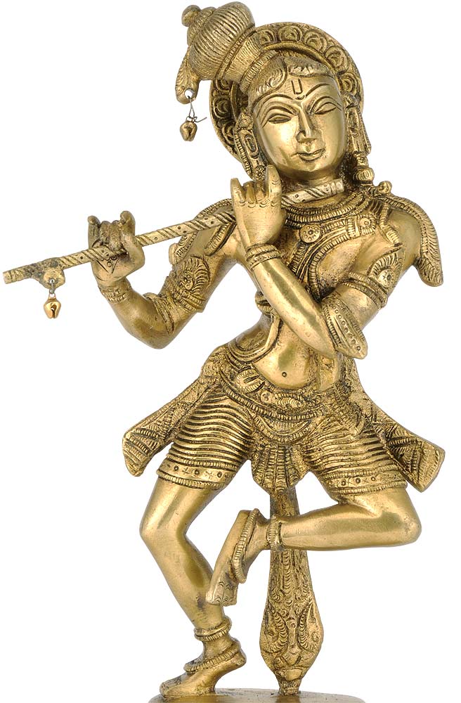 Lord Murli Manohar - Brass Sculpture