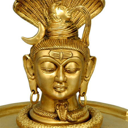 Gangadhar Shiva Guarded by Divine Serpent