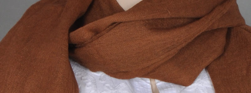 Coffee Brown Wool Stole