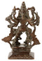 Antiquated Brass Durga as Devi Mahishasur Mardini