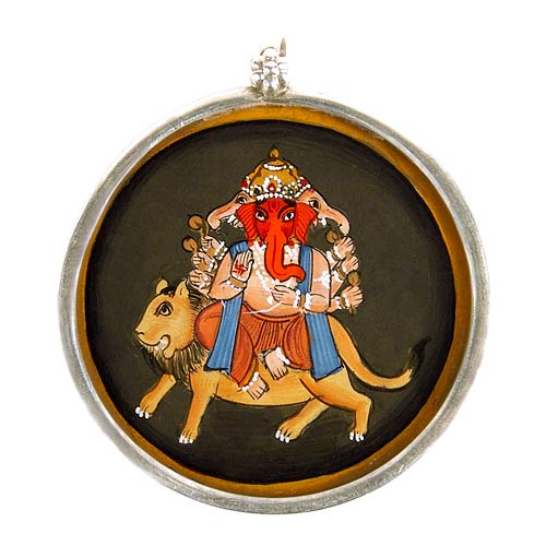 Virat Ganesha on Lion - Pendant