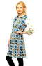 Blue Embroidery Kurti