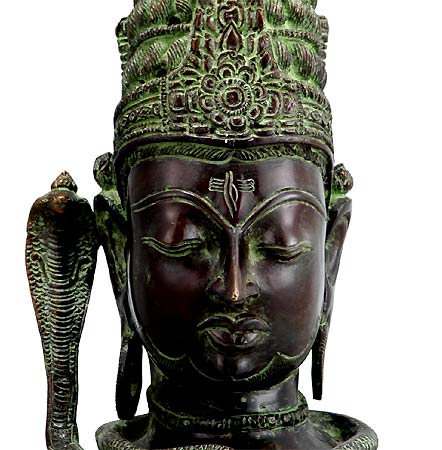 The Mighty Lord Siva - Brass Statuette