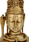 Shiva Head - Brass sculpture 12"