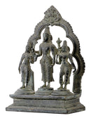 Antiquated Lord Vishnu with Consort Bhudevi and Sridevi