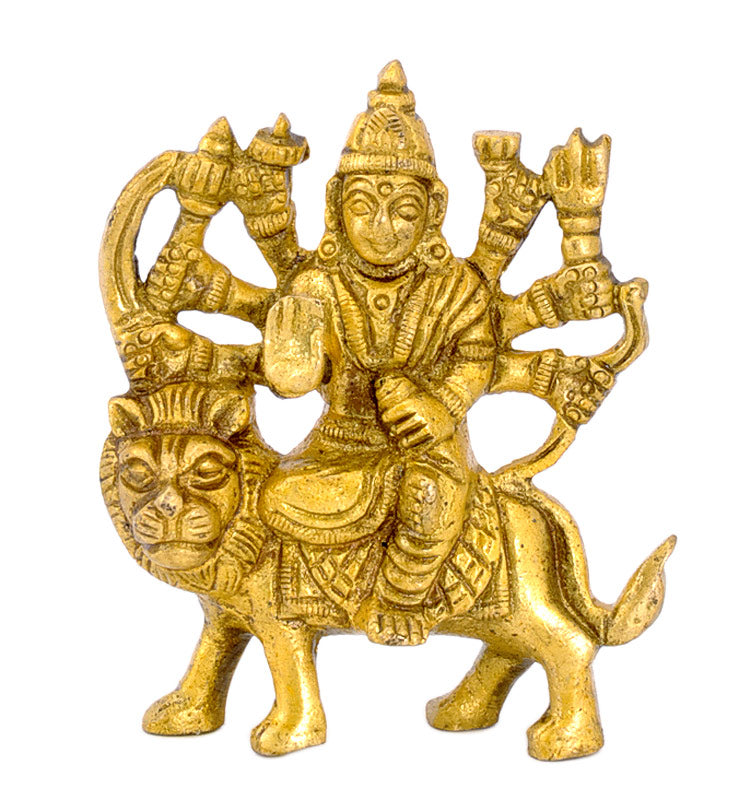 Maa Durga Small Brass Statue