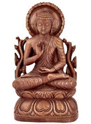 Lord Abhya Buddha - Soft Stone Statue 8"