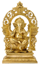 Lord Ganpati Figurine with Arched Aureole
