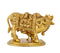 Cow with her Calf Wearing Laxmi Ganesh Carved Over Cloth