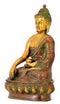 Bhumisparsha Buddha - Brass Sculpture 10.50"