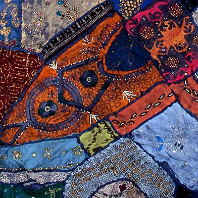 Summer Midnight - Patchwork Wall Hanging