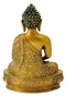 Golden Finish Statue Buddha with Carved Robe
