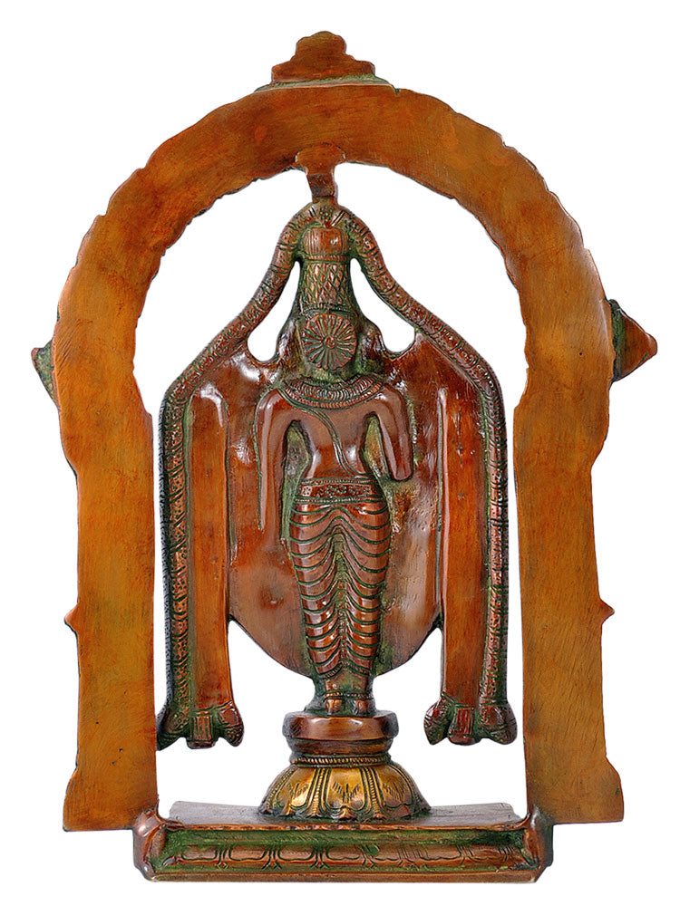 Lord Tirupati Balaji Brass Figurine 13"