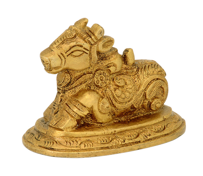 Brass Nandi Figurine