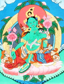 Green Tara - Hanging Scroll Painting