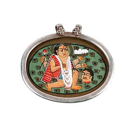 Bhairava - Hand Painted Pendant