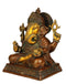 God Siddhi Vinayak Brass Statue with Color Finish 12.75"